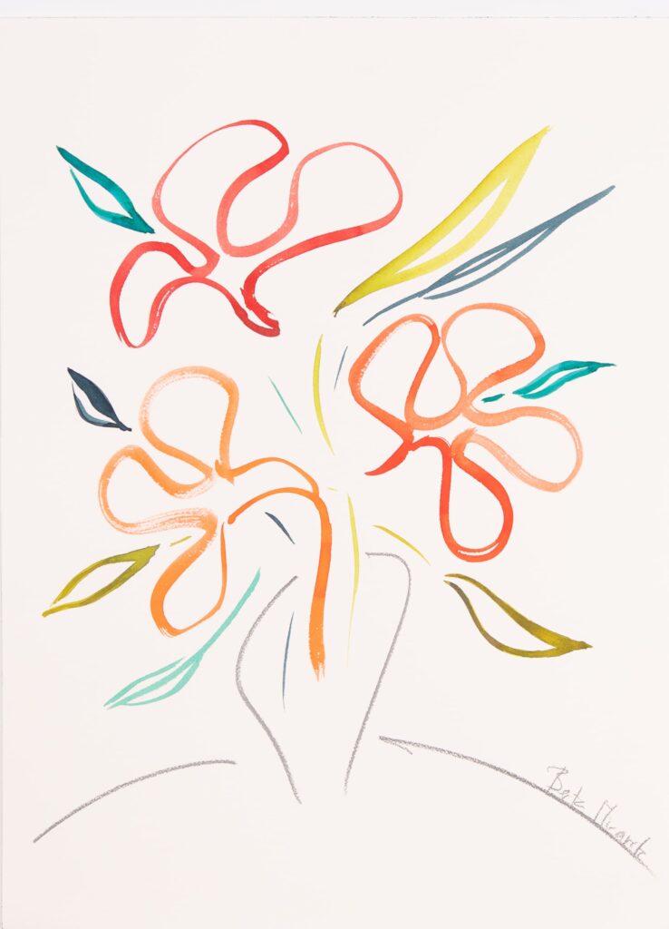 Alegría núm. 2. Acuarela y grafito sobre papel. 51 x 36 cm.