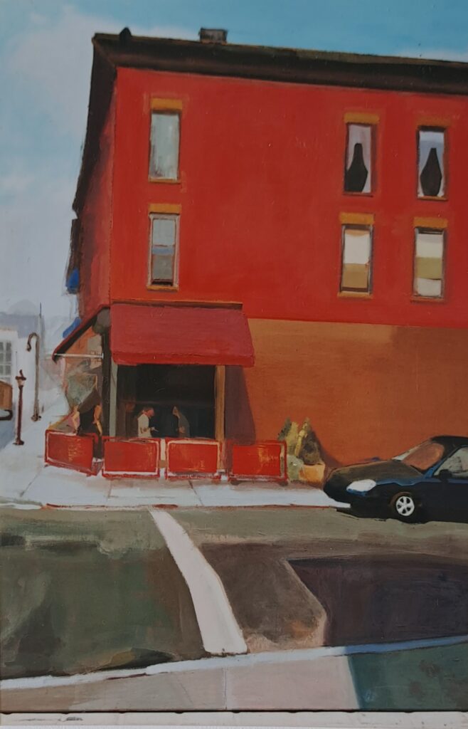 Calle de Brooklyn. 2003.
Acrílico sobre lienzo.
130 x 97 cm.